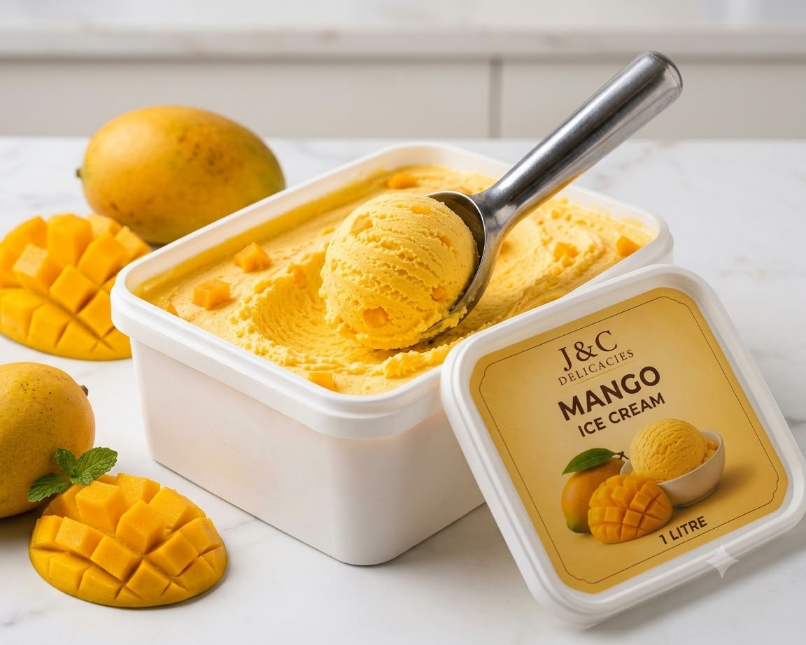 Homemade ice cream scoops, J & C Delicacies Virar
